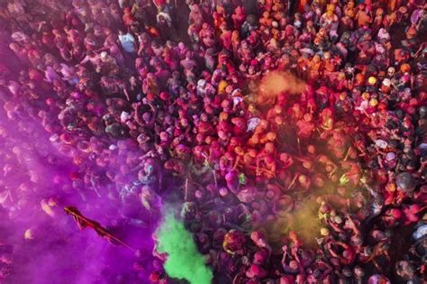 India Celebrates Holi The Hindu Festival Of Color Marking The