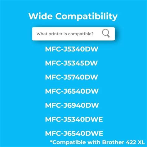 Lc 422Xl Cartouches D Encre Compatible Avec Brother Lc 422Val Lc 422 Xl