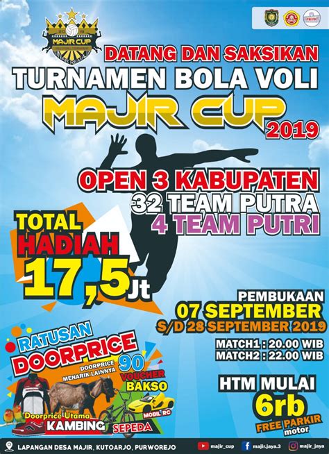 Desain Spanduk Turnamen Volly