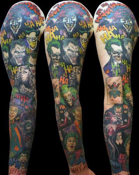 Joker Sleeve Tattoo Designs, Ideas and Meaning - Tattoos For You