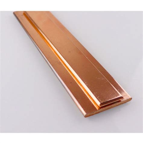 1 Piece 99 9 Pure Copper T2 CU Flat Metal Rod Band Plate Thickness 1