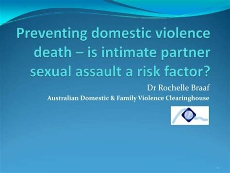 Preventing Domestic Violence Death Is Intimate Partner Sexual