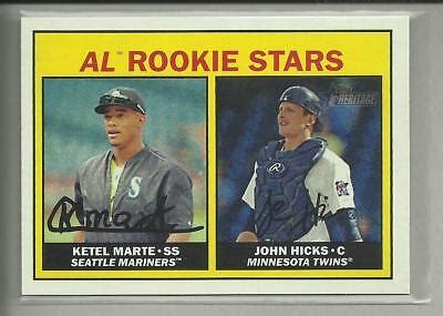 Ketel Marte Rc Topps Heritage Rookie Stars Card Diamondbacks