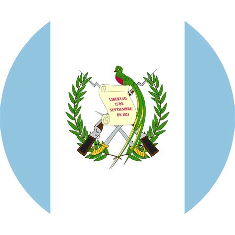 Guatemala Bandera Circulo PNG Para Descargar Gratis