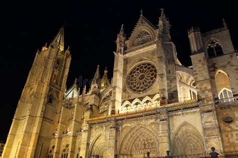 Cathedral of Leon, Spain stock photo. Image of cathedral - 112522286