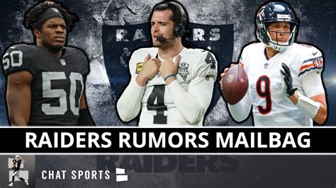 Raiders Rumors Mailbag Derek Carr Trade To The Bears For Nick Foles