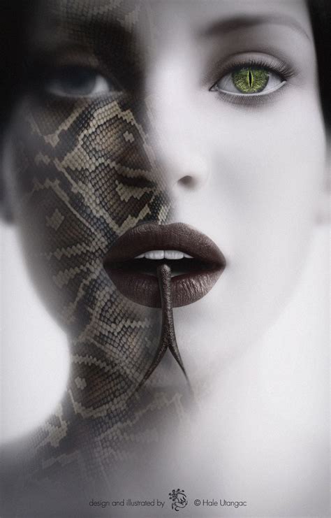 Mystical Snake Woman Digital Art