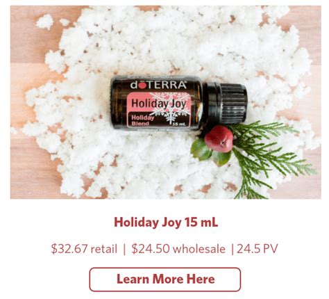 Doterra Holiday Joy Holiday T Guide Holiday Ts Holiday Joy