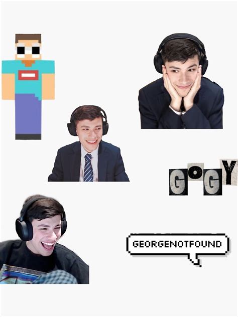 Georgenotfound Pack Sticker For Sale By Nomnomyoongi Redbubble