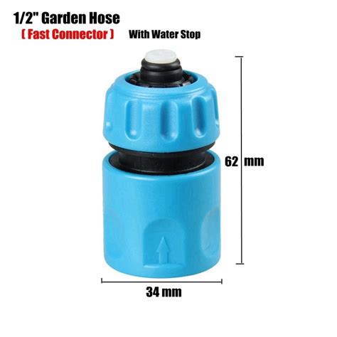 12 Garden Hose Quick Connector With Water Stop Durable Abs Garden Water Connectors Faucet