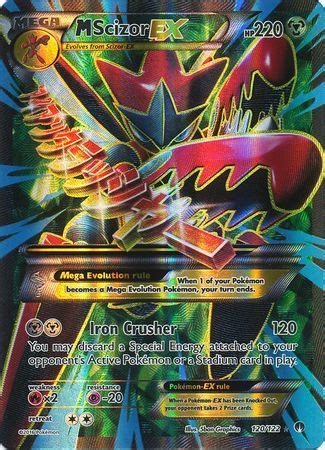 Mega M Scizor EX 120 122 Full Art Ultra Rare XY Breakpoint