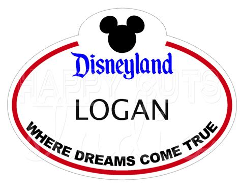 Disney Name Tag Clip Art