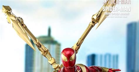 Toyhaven Hot Toys VGM38 1 6th Scale Spider Man Iron Spider Armor 12 Inch 30cm Collectible