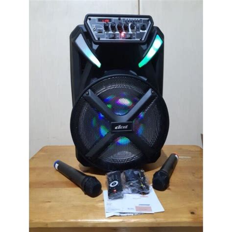 Jual SPEAKER ACTIVE PORTABLE DAT 1210FT X2 BLUETOOTH USB DT 12 Inc