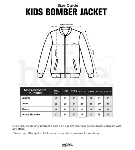 size guide home jbeejura designz