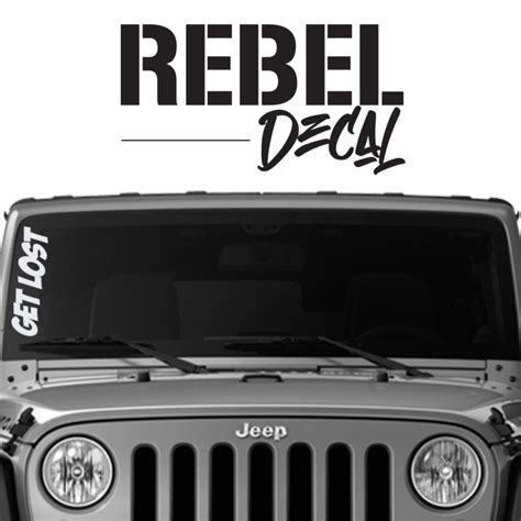 Custom Vertical Windshield Banner Decal – Rebel Decal