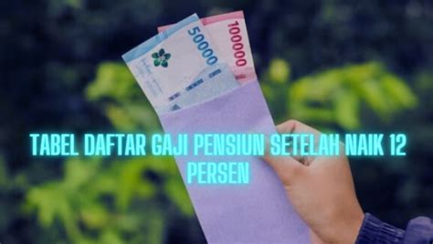 Kenaikan Gaji Pensiunan PNS 12 Persen Mulai 2024 Berikut Ini Daftar