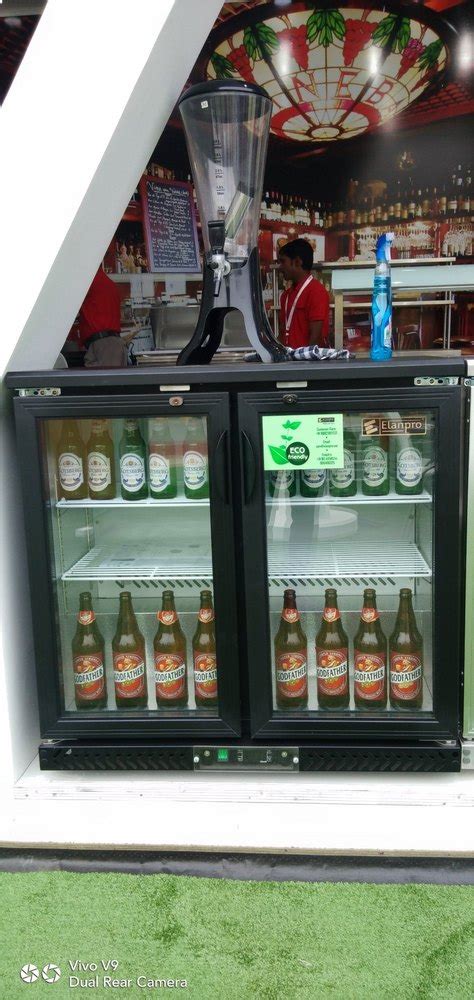 Stainless Steel Elanpro Two Door Back Bar Cooler At Rs 36000 In Ghaziabad