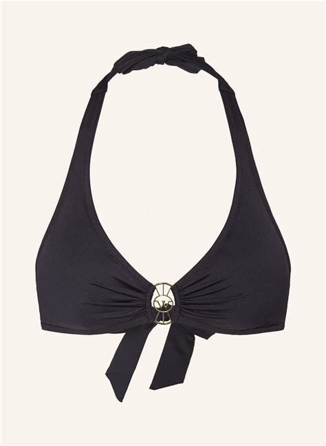 Watercult Neckholder Bikini Top THE ESSENTIALS In Schwarz