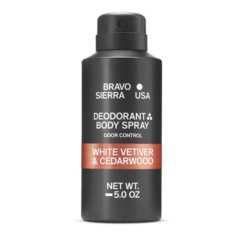 Bravo Sierra Deodorant Body Spray For Men White Vetiver And Cedarwood 5