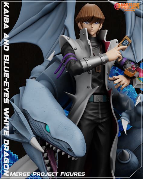 Archivo Stl Kaiba Y El Drag N Blanco De Ojos Azules Yugioh Idea De