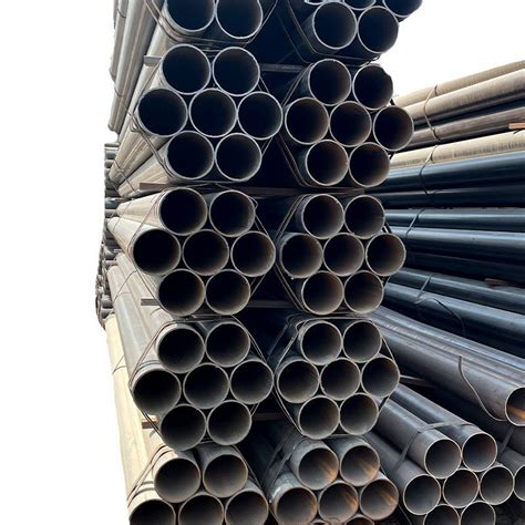 Mild Carbon Steel Straight ERW Welded Black Steel Round Pipe To Ghana