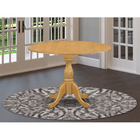 Lark Manor Arthur Drop Leaf Acacia Solid Wood Pedestal Dining Table And Reviews Wayfair