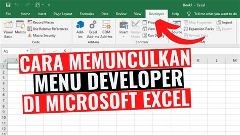 Cara Memunculkan Menu Developer Di Microsoft Excel Youtube