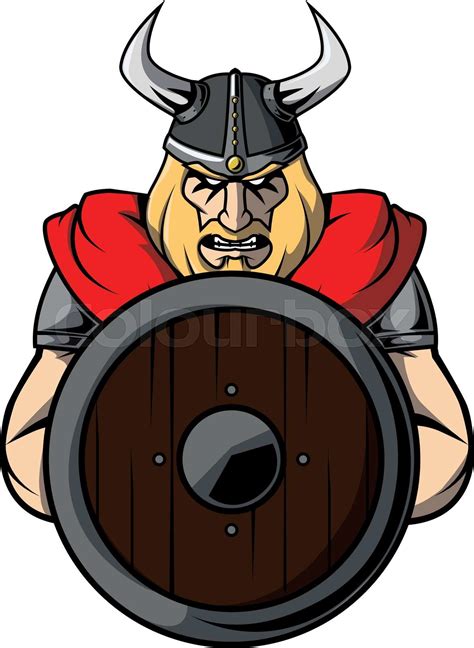 Viking Warrior Illustration Design Stock Vector Colourbox