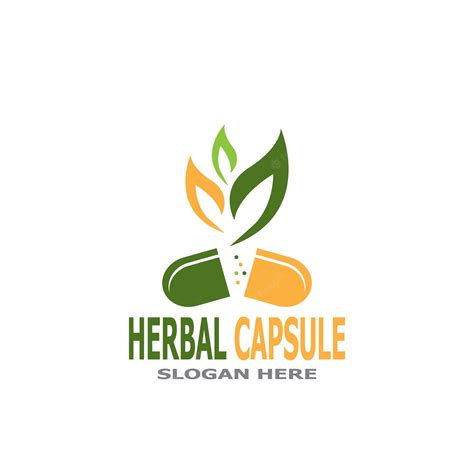 Premium Vector Herbal Capsule Pharmacy Logo Vector Illustration