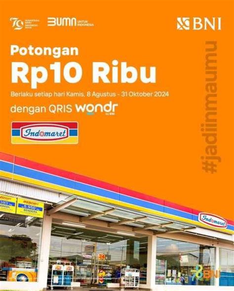 6 Promo Wondr By BNI Agustus 2024 Potongan Harga Rp 10 000 Di