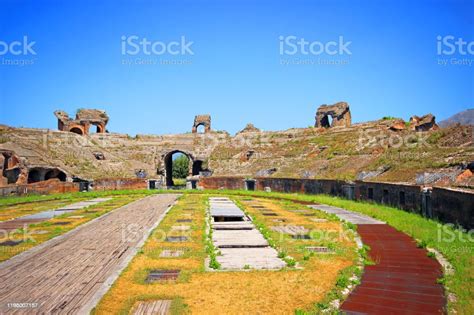 Capua In Italy The Roman Amphitheatre Stock Photo - Download Image Now - Amphitheater, Ancient ...