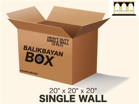 Golden Arches 3 Pcs Heavy Duty 3 Ply Balikbayan Box 20 X 20 X 20