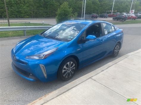 Electric Storm Blue 2021 Toyota Prius XLE AWD E Exterior Photo