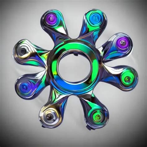 Fidget Spinner With Chrome Theme