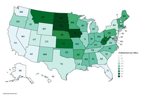 Map: Which states are home to the most college football programs ...