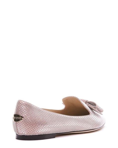 Jimmy Choo Gala Ballet Flats In Pink Lyst