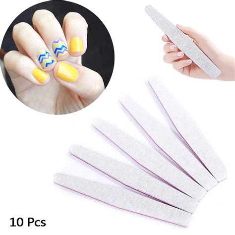 10pcs Grit Professional Nail Files Nail Buffer Buffing Slim Grit Nail