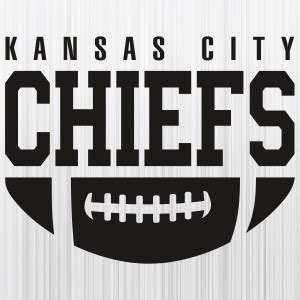 Kansas City Chiefs Ball Black SVG | Chiefs NFL Logo PNG