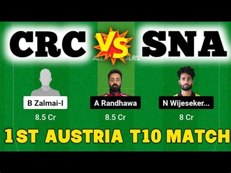 Crc Vs Sna Dream Prediction Crc Vs Sna Dream Team Crc Vs Sna St