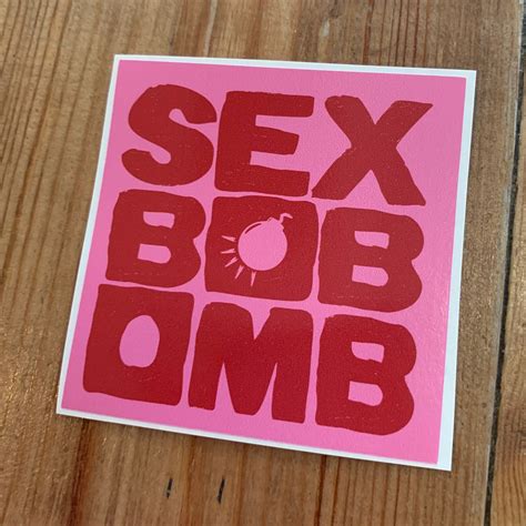 Sex Bob Omb Sticker Band Pink Slap Decal Scott Etsy De