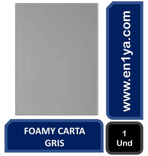 Foamy Carta Gris X Unidad