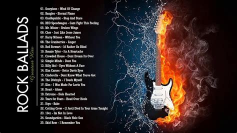 Rock Ballads Best Rock Ballads Collections All In Time Rocks