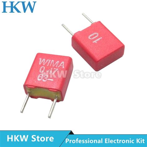 Pcs Original Wima Uf V Red Mks Mm Film Capacitor Hi Fi Audio