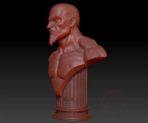 Kratos Bust 3d Model 3d Printable Cgtrader