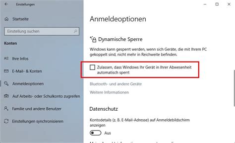 Windows 10 Dynamische Sperre Aktivieren Deaktivieren So Geht S