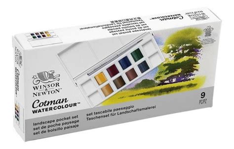 Estojo Aquarela Pastilha Winsor Newton Cotman Landscape