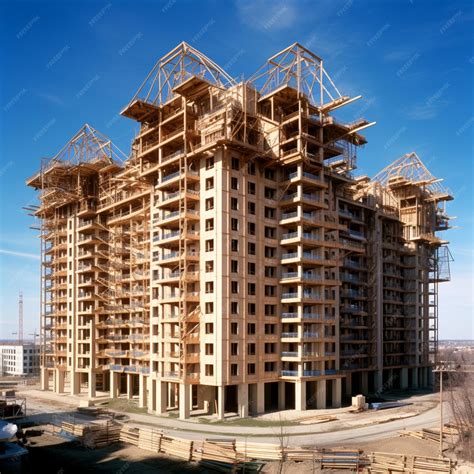 Premium Photo | A building under construction in the style of complex