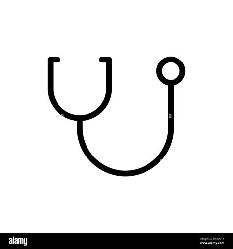 Stethoscope Icon Vector Diagnostic Symbol Vector Illustration Eps 10