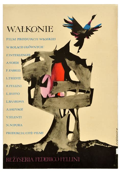 Movie Poster I Vitelloni Federico Fellini Walkonie Polish Design Auction